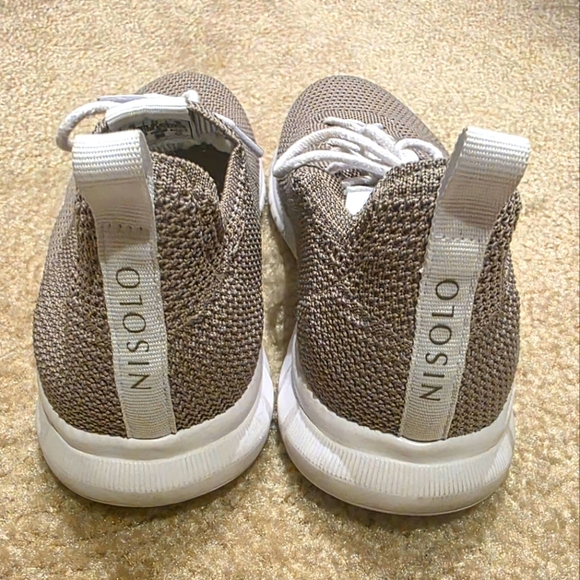 Nisolo Women's Athleisure Eco-Knit Sneaker In Grey Sz 8.5 - Picture 5 of 7
